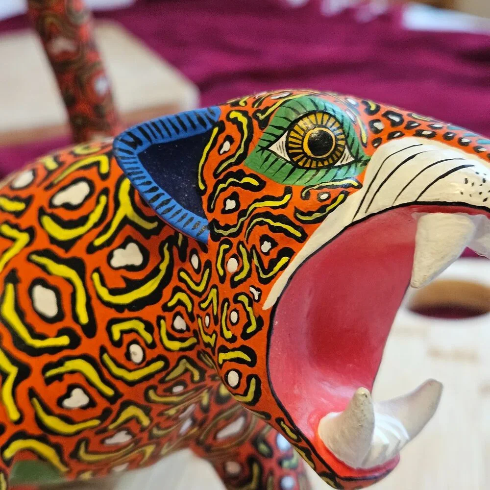 VINTAGE 1970 OAXACAN WOOD CARVED ANIMAL - Picture 6 of 6